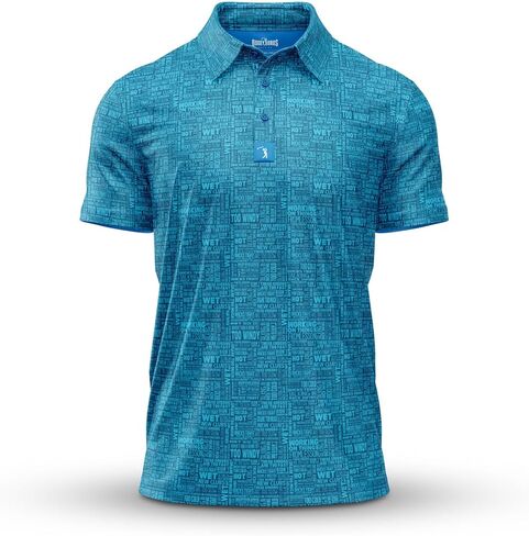 Bogey Bros - Curves Right - Funny Golf Polo Shirts – 4 Way Stretch Men’s Golf Shirts Short Sleeve, Golf Polos for Men with UPF 50 Protection, Funny Golf Polo Shirt for All Season Wear - Large in Saudi Arabia