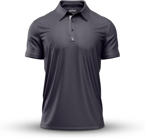 Bogey Bros - Curves Right - Funny Golf Polo Shirts – 4 Way Stretch Men’s Golf Shirts Short Sleeve, Golf Polos for Men with UPF 50 Protection, Funny Golf Polo Shirt for All Season Wear - Large in Saudi Arabia