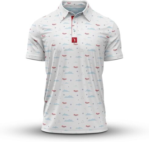 Bogey Bros - Curves Right - Funny Golf Polo Shirts – 4 Way Stretch Men’s Golf Shirts Short Sleeve, Golf Polos for Men with UPF 50 Protection, Funny Golf Polo Shirt for All Season Wear - Large in Kuwait