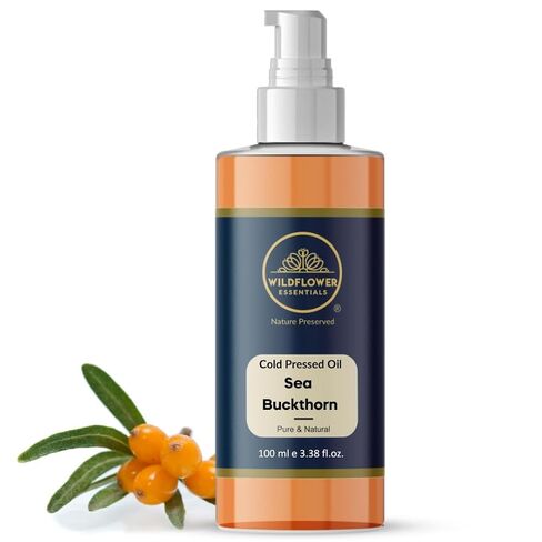زيت نبق البحر (Hippophae rhamnoides) زيت ناقل طبيعي 100% معصور على البارد لبشرة الوجه والشعر والجسم | مع مضخة توزيع 1.69 أونصة سائلة (50 مل) in Kuwait