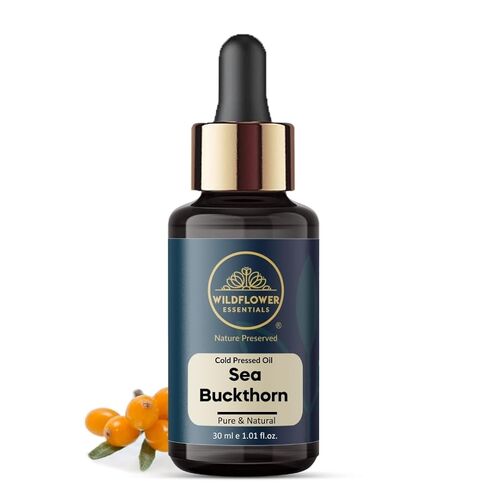 زيت نبق البحر (Hippophae rhamnoides) زيت ناقل طبيعي 100% معصور على البارد لبشرة الوجه والشعر والجسم | مع مضخة توزيع 1.69 أونصة سائلة (50 مل) in Kuwait