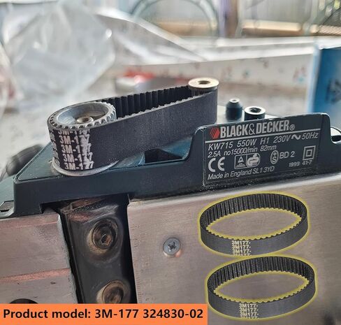 324830-02 Planer Drive Belt 3M-177-10 for Black & Decker 7696 Types 6-7, BD713, DeWALT KW713,KW715 Brand: Wilsnsun in Saudi Arabia