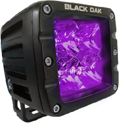 جراب إضاءة LED من بلاك أوك، جراب إضاءة سوداء بالأشعة فوق البنفسجية، مقاوم للماء بدرجة بحرية 2 بوصة، أضواء LED - ضوء الصيد الليلي، إضاءة الشاحنات والقوارب in Kuwait