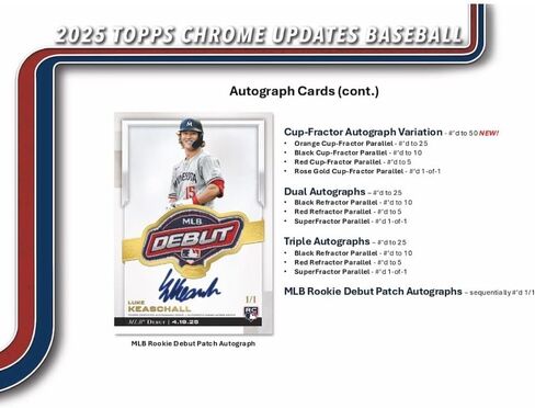 2025 Topps Chrome Update Series Baseball Mega Box (Fanatics Exclusive) Trading Card Box (2 Base Card Raywave Parallels Per Box) in Saudi Arabia