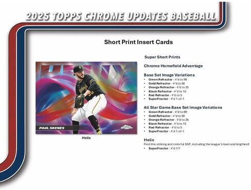 2025 Topps Chrome Update Series Baseball Mega Box (Fanatics Exclusive) Trading Card Box (2 Base Card Raywave Parallels Per Box) in Saudi Arabia