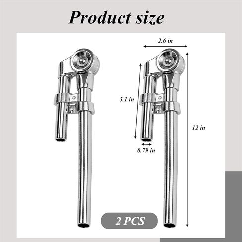 2 PCS Tom Drum Brackets, Tom Stand Mount Holder Percussion Clamp, Adjustable Bass Drum Mounting Bracket, Hardware Parts Musical Instrument Replacement Accessory for Sound Drums in Saudi Arabia