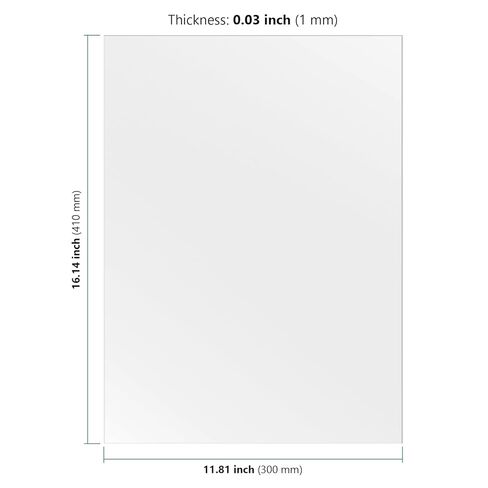 HAKZEON 10 Pack 12x16 Inch Clear Acrylic Sheets, 0.04 Inch Thick Acrylic Plastic Panels for Crafting, Picture Frame Glass Replacement and DIY Display Projects, Easy to Cut in Saudi Arabia
