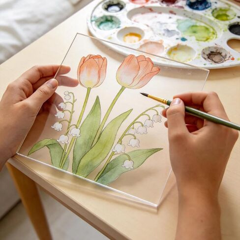 HAKZEON 10 Pack 12x16 Inch Clear Acrylic Sheets, 0.04 Inch Thick Acrylic Plastic Panels for Crafting, Picture Frame Glass Replacement and DIY Display Projects, Easy to Cut in Saudi Arabia