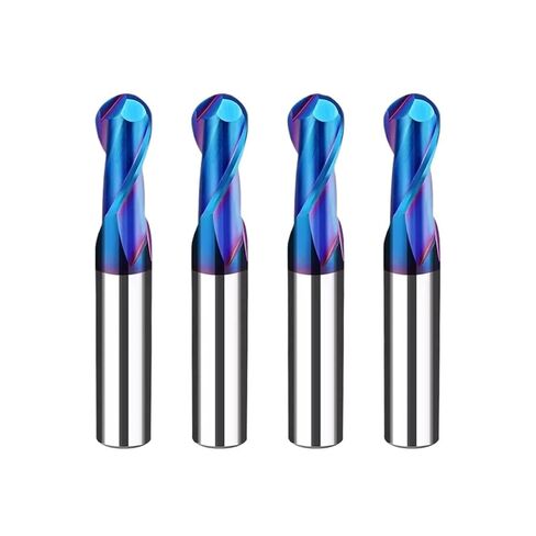 HRC65 Ball Nose Milling Cutter Tungsten Steel Metal CNC Tools for Stainless Router Bit Carbide End Mills(R4xD8x75L) in Saudi Arabia