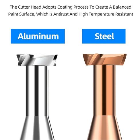 Carbide T Slot Milling Cutter CNC Tools Metal Aluminium Steel Machining Tungsten T-Groove End Mills 1Pcs(UNCOATED_D12X60L) in Kuwait