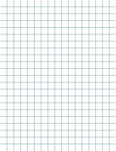 أوراق الرسم البياني الذكية للمدرسة - 8-1/2 × 11، 1/4 قاعدة، وجهان - عبوة من 500 قطعة، بيضاء in Saudi Arabia