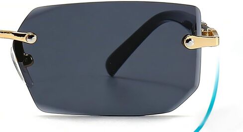 Rimless Sunglasses with Multiple Lens Options, Lightweight for Everyday & Outdoor Use - Unisex Design in Saudi Arabia