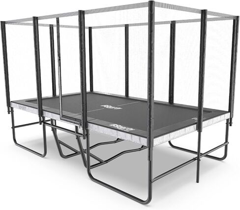 Ultra Rectangle Trampoline 8X14FT 2200LBS Weight Capacity Outdoor Square Gymnastics Heavy-Duty Trampolines with Full-Wrap Net Enclosure for Kids Adults in Saudi Arabia