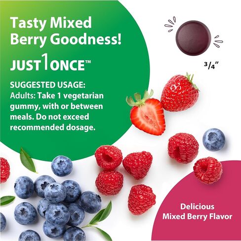 قوس قزح لايت للنساء + علكات متعددة الفيتامينات | 60 عدد | يدعم الطاقة الخلوية والصحة المضادة للأكسدة | نكهة التوت المختلطة | مع مغذيات غذائية حقيقية وفيتامينات ب والبروبيوتيك in Kuwait