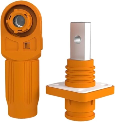 6mm 120A Single core Energy Storage Industrial Connector Threaded Hole M5 Power Cabinet Battery Waterproof(120ABlack Threaded Socket) in Saudi Arabia