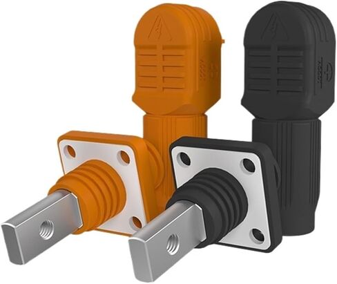 6mm 120A Single core Energy Storage Industrial Connector Threaded Hole M5 Power Cabinet Battery Waterproof(120ABlack Threaded Socket) in Saudi Arabia
