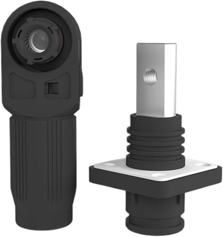6mm 120A Single core Energy Storage Industrial Connector Threaded Hole M5 Power Cabinet Battery Waterproof(120ABlack Threaded Socket) in Saudi Arabia
