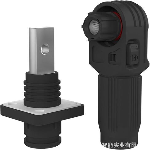 6mm 120A Single core Energy Storage Industrial Connector Threaded Hole M5 Power Cabinet Battery Waterproof(120ABlack Threaded Socket) in Saudi Arabia