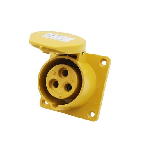 موصل مقاوم للماء ومقبس صناعي مثبت على السطح 3 سنون 16A-4h مقاوم للانفجار ذكر وأنثى أصفر 110 فولت (موصل 3 سنون 16A) in Kuwait