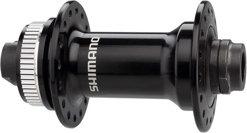 SHIMANO HB-RS470 Disc Brake Front Bicycle Hub - Center Lock DISC 28H, 12MM Thru AXLE(W/O AXLE), Old:100MM, W/O Lock Ring, Black - EHBRS470CL in Saudi Arabia