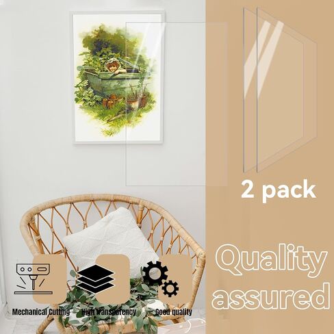 صفائح زجاج شبكي مقاس 24 × 48 بوصة من WEWLINE مكونة من قطعتين بسمك 1/4 بوصة (6 مم) من صفائح الأكريليك للمشاريع الثقيلة التي تصنعها بنفسك، والحواجز الواقية، والحرف اليدوية، والاستخدام الداخلي/الخارجي in Kuwait