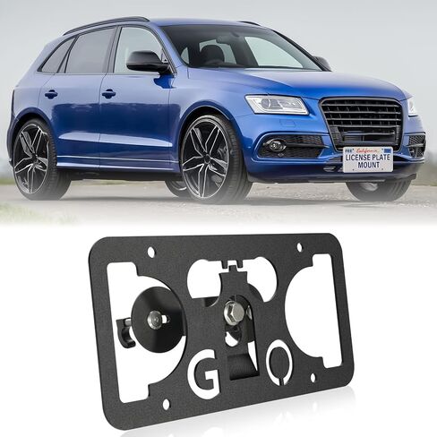 Front Bumper License Plate Mount Compatible with BMW X7 2019-2026, No Drill Front License Plate Frame Tow Hook License Plate Bracket Holder Mounting Kit Car Accessories in Saudi Arabia