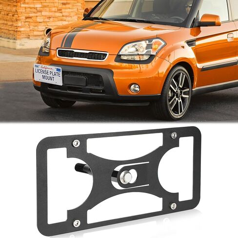 Front Bumper License Plate Mount Compatible with BMW X7 2019-2026, No Drill Front License Plate Frame Tow Hook License Plate Bracket Holder Mounting Kit Car Accessories in Saudi Arabia