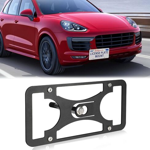 Front Bumper License Plate Mount Compatible with BMW X7 2019-2026, No Drill Front License Plate Frame Tow Hook License Plate Bracket Holder Mounting Kit Car Accessories in Saudi Arabia