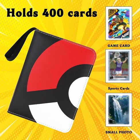 CARD BINDER 4-POCKET ، 400 POCKETS DEBLEST DESIGN TRADING CARD CARD FOR Sports CARD PREMIUM CARD BOOK Sturdy Card Card (Pink ، 400 Card) in Saudi Arabia