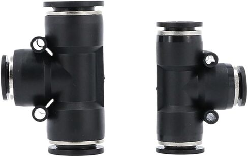 2PCS Quick connector PEG8-6 pneumatic quick plug 4mm tracheal t-tee 10 variable diameter plastic 12mm size head(PGE6-8) in Saudi Arabia