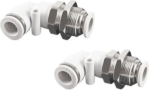 PLM هوائي موصل سريع الكوع على شكل حرف L 4 6 8 10 12 مللي متر خرطوم موصل الهواء النحاس يربك الحجاب الحاجز موصل (PLM-10) in Kuwait