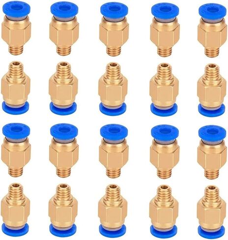 20 قطعة PC4-M6 PC4-M10 تركيب هوائي PC4-M10 لأجزاء الطابعة ثلاثية الأبعاد (20 قطعة PC4-M6) in Saudi Arabia