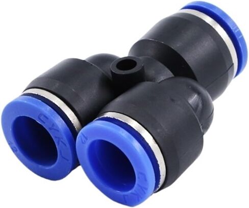 2PCS Tracheal connector PY4 quick 6 quick 8mm fitting Y-shaped reducer 10/12/14/16mm plastic tee(PY-12) in Saudi Arabia