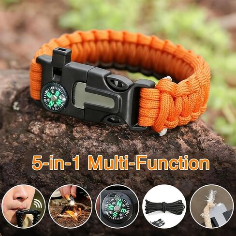 Outdoor Sports Foldable with Five in one Multifunctional Compass and Flint Rope in Saudi Arabia