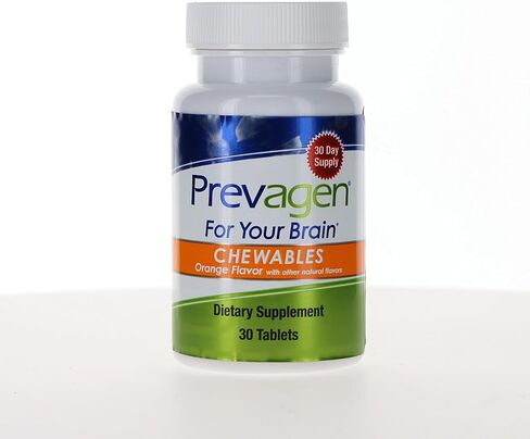 Prevagen Regular Strength Orange Chewables - 30 Tablets (1 Month Supply) | Formulated for Your Brain | 10mg of Apoaequorin Plus Vitamin D3 in Kuwait