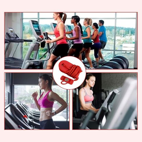 4-Pack Red Safety Keys for Home Fitness Equipment,Treadmill Magnet Safety Key, Treadmill Safety Key Replacement, Durable Plastic Construction for Secure Treadmill Operation in Kuwait
