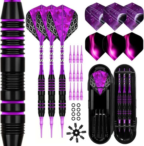 مجموعة سهام ذات أطراف ناعمة - مجموعات رؤوس بلاستيكية للسهام، 3 مجموعات رؤوس سهام احترافية من البلاستيك بعمود ألومنيوم 2BA نصائح بديلة سهام ناعمة احترافية، سهام بلاستيكية للوحة رمي السهام الإلكترونية in Kuwait