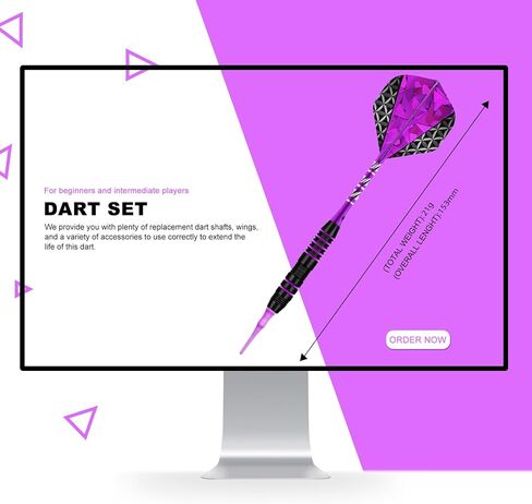 مجموعة سهام ذات أطراف ناعمة - مجموعات رؤوس بلاستيكية للسهام، 3 مجموعات رؤوس سهام احترافية من البلاستيك بعمود ألومنيوم 2BA نصائح بديلة سهام ناعمة احترافية، سهام بلاستيكية للوحة رمي السهام الإلكترونية in Kuwait