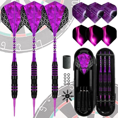 مجموعة سهام ذات أطراف ناعمة - مجموعات رؤوس بلاستيكية للسهام، 3 مجموعات رؤوس سهام احترافية من البلاستيك بعمود ألومنيوم 2BA نصائح بديلة سهام ناعمة احترافية، سهام بلاستيكية للوحة رمي السهام الإلكترونية in Kuwait