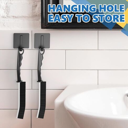 Crevice Cleaning Brush, Pack of 6, Hard Bristle Crevice Cleaning Brush, Shower Cleaner Brush, Bathroom Gap Cleaning Brush, Multifunctional Cleaning Tools, Gap Brush, Grout Brush for for Household Use in Saudi Arabia