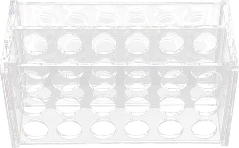 Acrylic Test Tube Rack for 17mm Tubes 18 Holes Transparent Centrifuge Tube Rack for 10ml 15ml Tube in Saudi Arabia