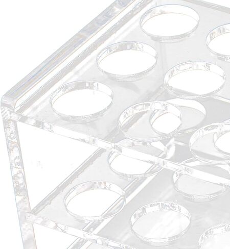 Acrylic Test Tube Rack for 17mm Tubes 18 Holes Transparent Centrifuge Tube Rack for 10ml 15ml Tube in Saudi Arabia