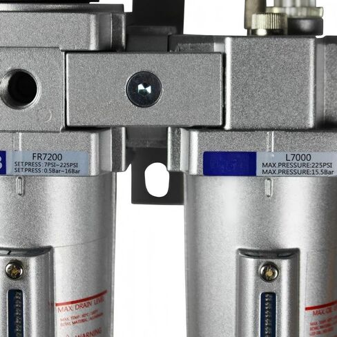 FRL724N Compressed Air Moisture Filter Regulator Oiler Separator Lubricator - for THB Compressed Air Treatment Parts- Compressor Lubricator Combo- 1/2" FNPT 225 PSI 140CFM 5.1 oz L 6" W 3.5" H 10.75" in Saudi Arabia