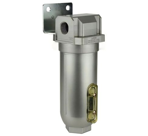 LM966N 3/4" Compressed Air in Line Filter Desiccant Dryer Moisture Water Separator - 225 PSI / 15.5 Bar 3/4" FNPT Width 4.5" x 3.5" with Wall Mounting Bracket, Height 10-1/8" - Air Compressor Parts in Saudi Arabia