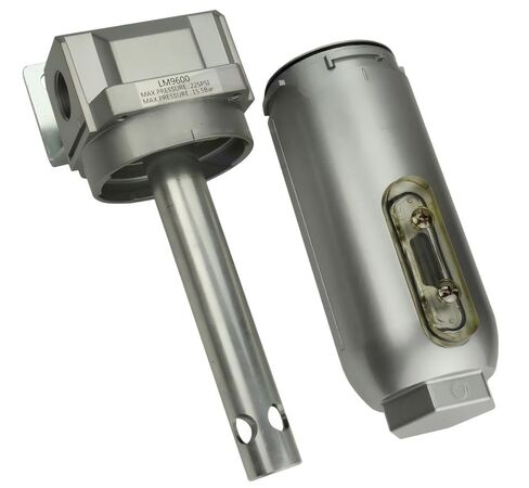 LM966N 3/4" Compressed Air in Line Filter Desiccant Dryer Moisture Water Separator - 225 PSI / 15.5 Bar 3/4" FNPT Width 4.5" x 3.5" with Wall Mounting Bracket, Height 10-1/8" - Air Compressor Parts in Saudi Arabia