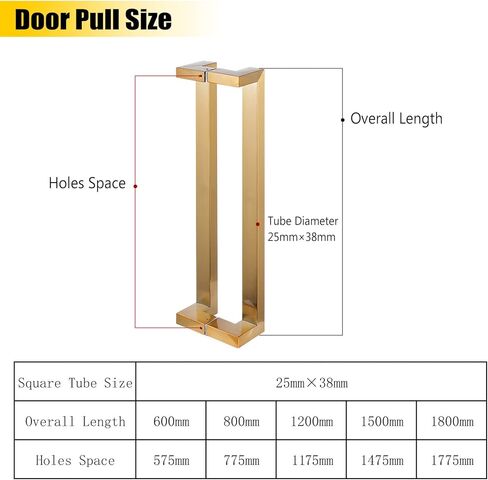 Modern Commercial Grade Stainless Steel Door Pull Handles for Barn Bar and Glass Doors in Saudi Arabia