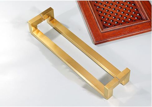 Modern Square Stainless Steel Barn Door Handle Heavy Duty Push Pull for Commercial Entrance Office Shop Front 60/80/120 cm Length in Saudi Arabia