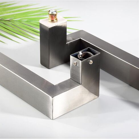 Modern Square Stainless Steel Barn Door Handle Heavy Duty Push Pull for Commercial Entrance Office Shop Front 60/80/120 cm Length in Saudi Arabia
