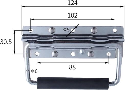 LS631 Tool Box Movable Handle Iron Spring Handle Industrial Energy Equipment Battery Ring Handle in Saudi Arabia