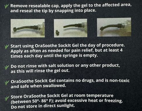 جل أورا طبيعي بالكامل 1Pk-10g مع 2 قطعة فارغة 12cc أسنان منحني طرف حقنة قضيب أنبوب in Kuwait